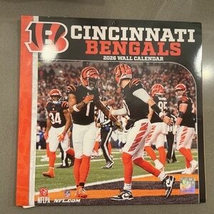 NFL Cincinnati Bengals 2026 Wall Calendar, 12'' X 12'', 12-Month